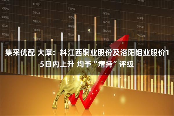 集采优配 大摩:料江西铜业股份及洛阳钼业股价15日内上升 均予“增持”评级